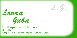 laura guba business card